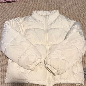 Women's White Puffer Jacket